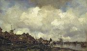 Jacob Maris Village near Schiedam oil painting on canvas